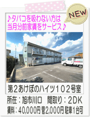 第２あけぼのハイツ１０２号室